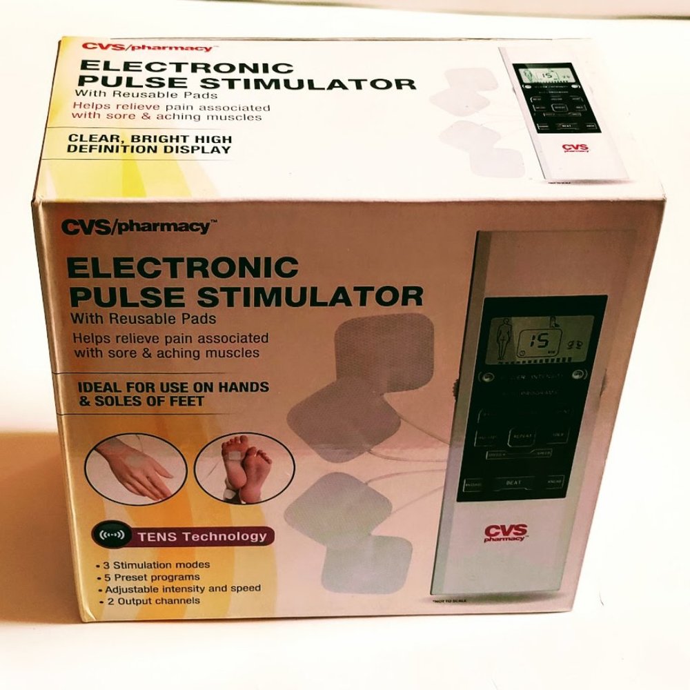 Electronic Pulse Stimulator CVS Pharmacy With Reusable Pads